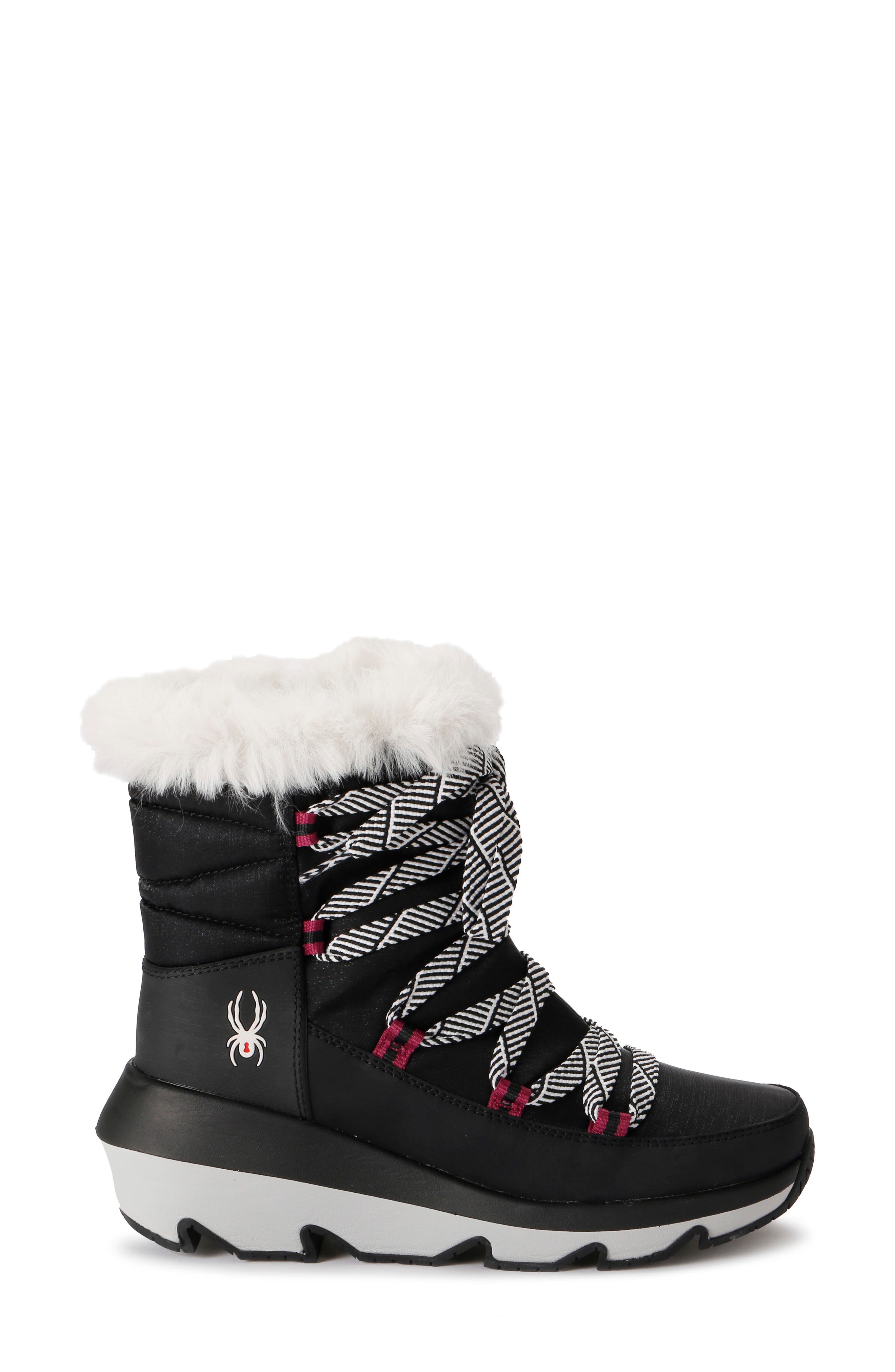 Spyder Camden Faux Fur Trim Waterproof Insulated Boot, Alternate, color, 