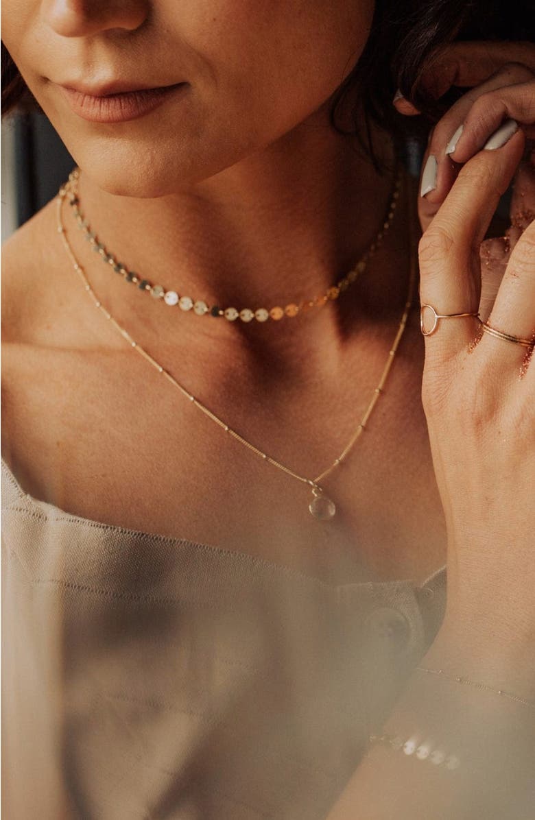 MADE BY MARY Poppy Choker Necklace, Alternate, color, Silver