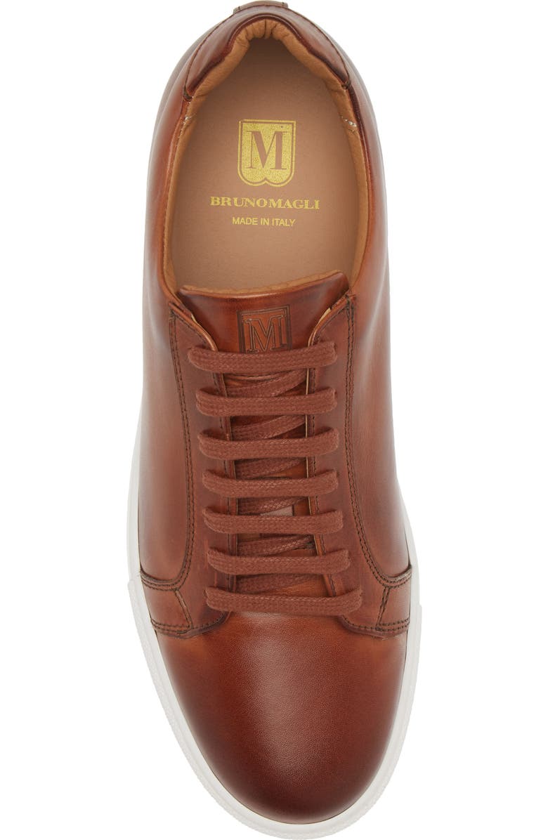 Bruno Magli Daniel Low Top Sneaker, Alternate, color, Cognac