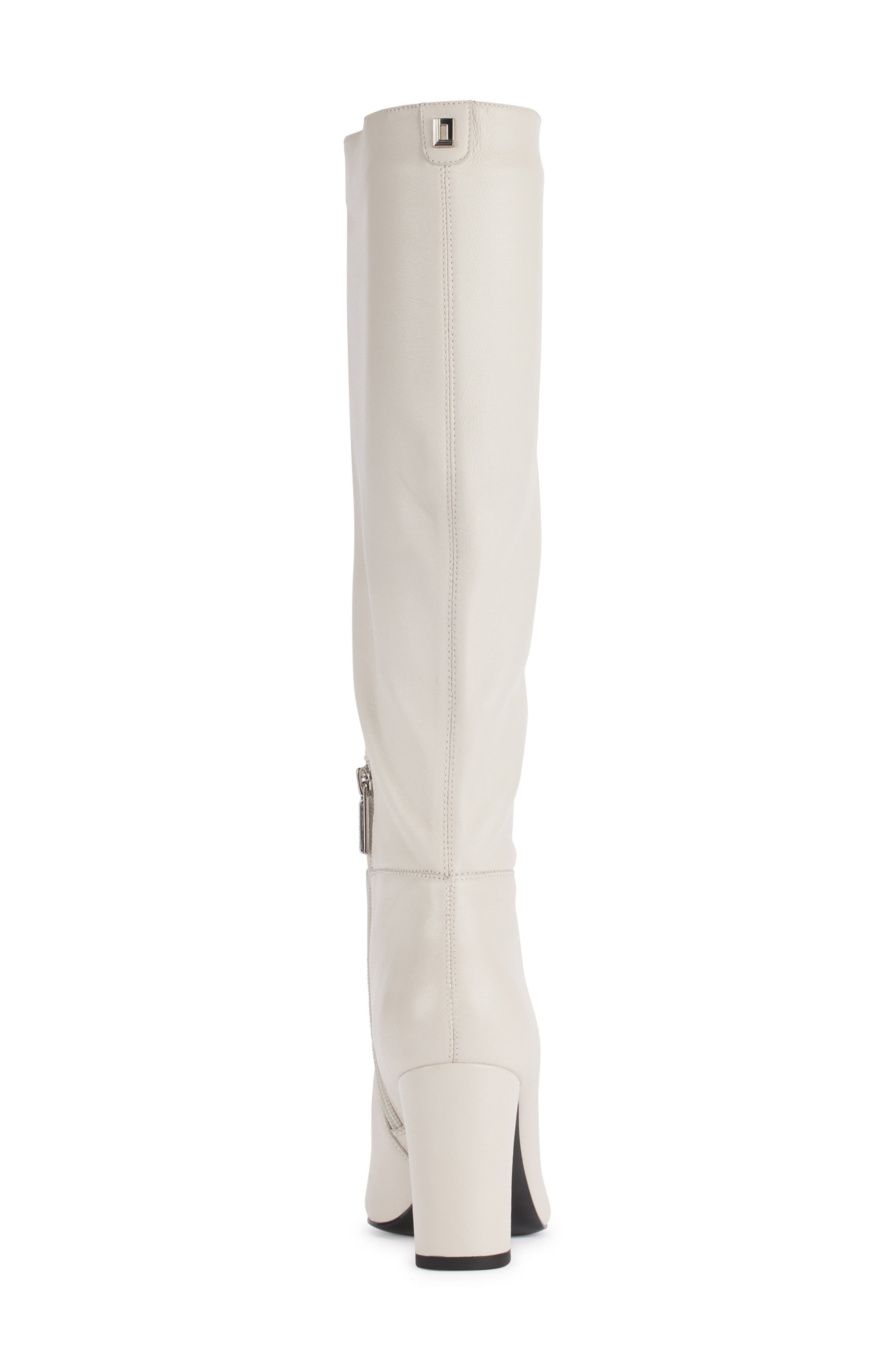 KARL LAGERFELD PARIS Vani Knee High Boot, Alternate, color, Soft White