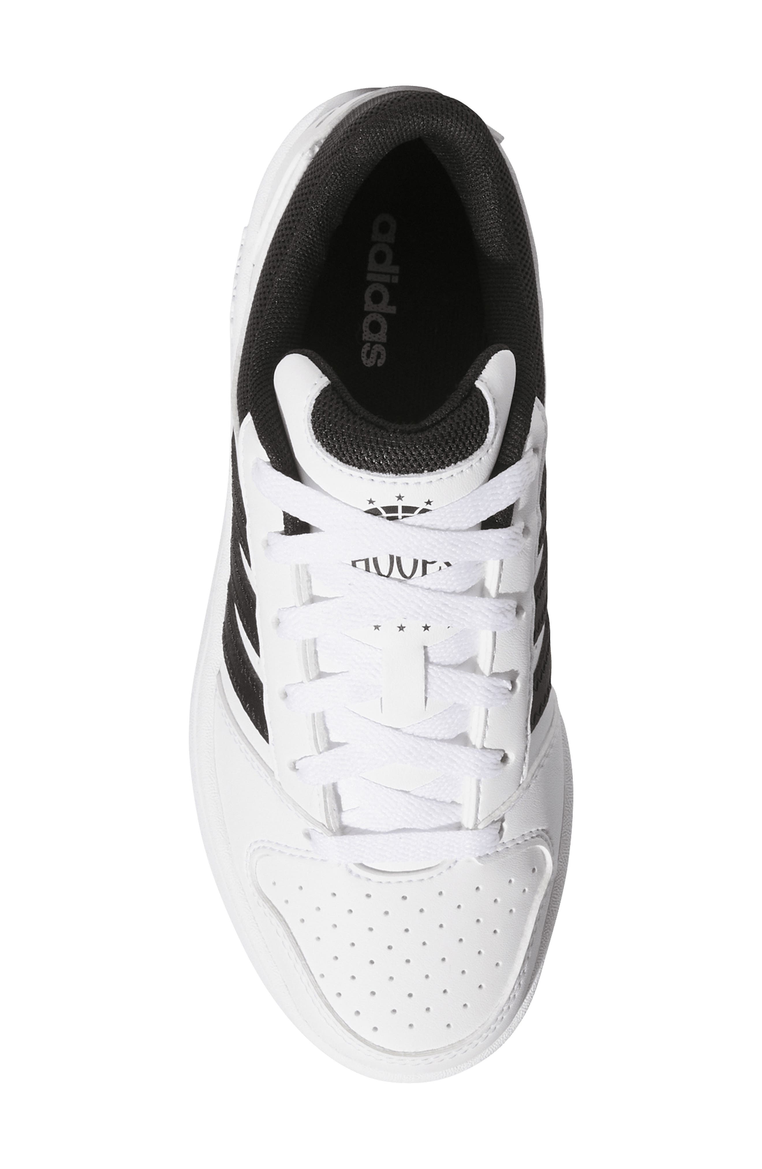 adidas Kids' Hoops Classic Sneaker, Alternate, color, White/ Black/ Orbit Grey