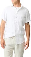 Rodd & Gunn Palm Beach Sports Fit Short Sleeve Linen Button-Up Shirt