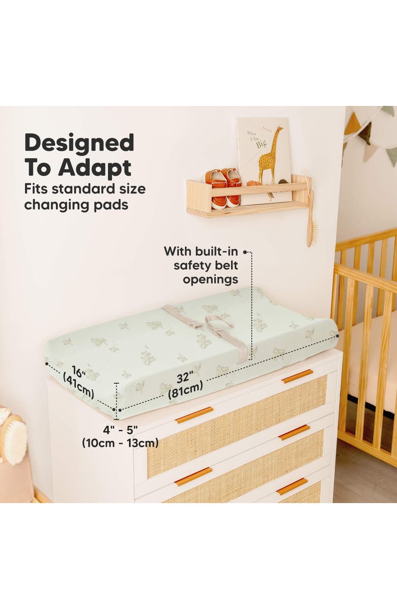 KeaBabies 2-Pack Soothe [Protect+] Waterproof Changing Pad Covers, Alternate, color, Elly