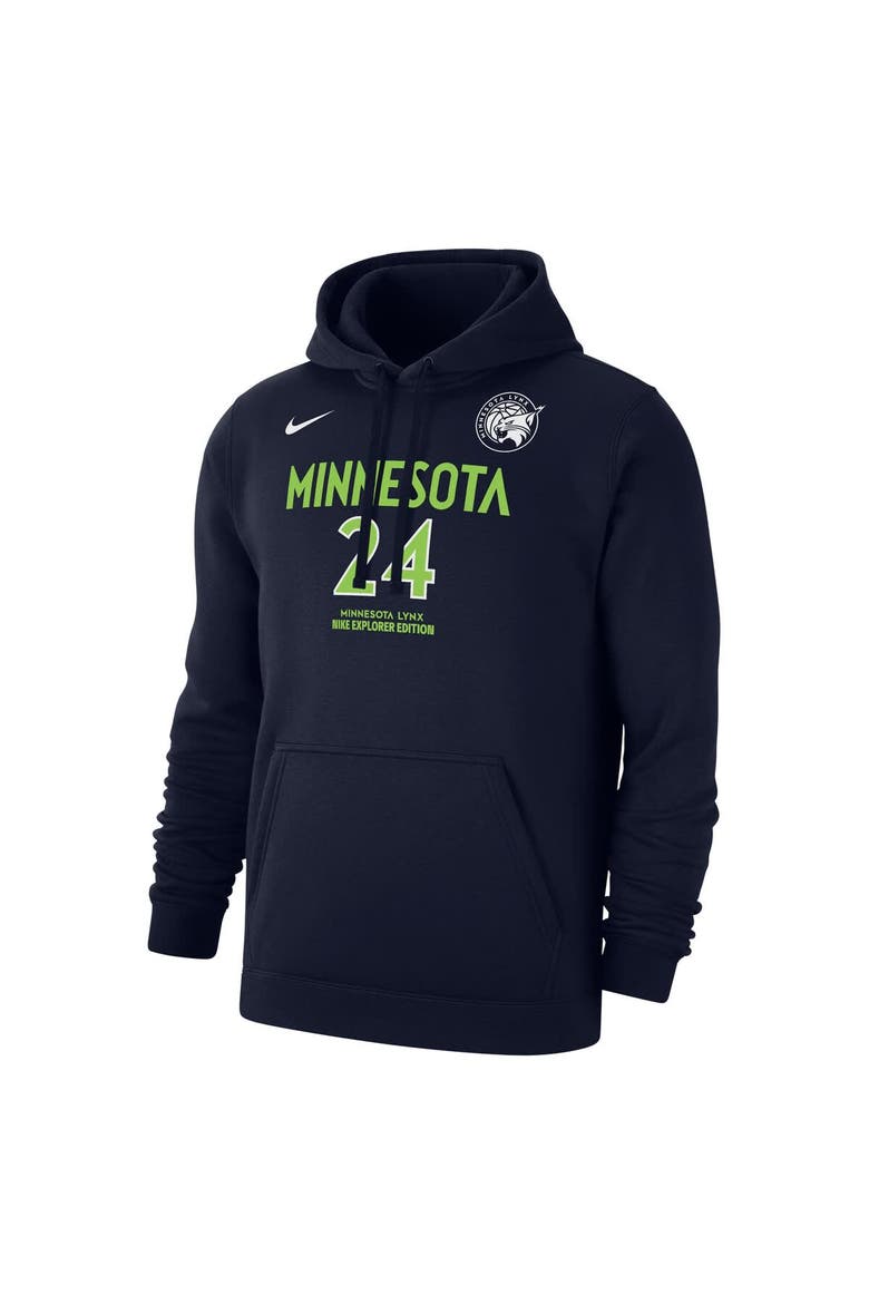 Men's Nike Napheesa Collier Navy Minnesota Lynx Explorer Edition Name & Number Pullover Hoodie, Alternate, color, Navy