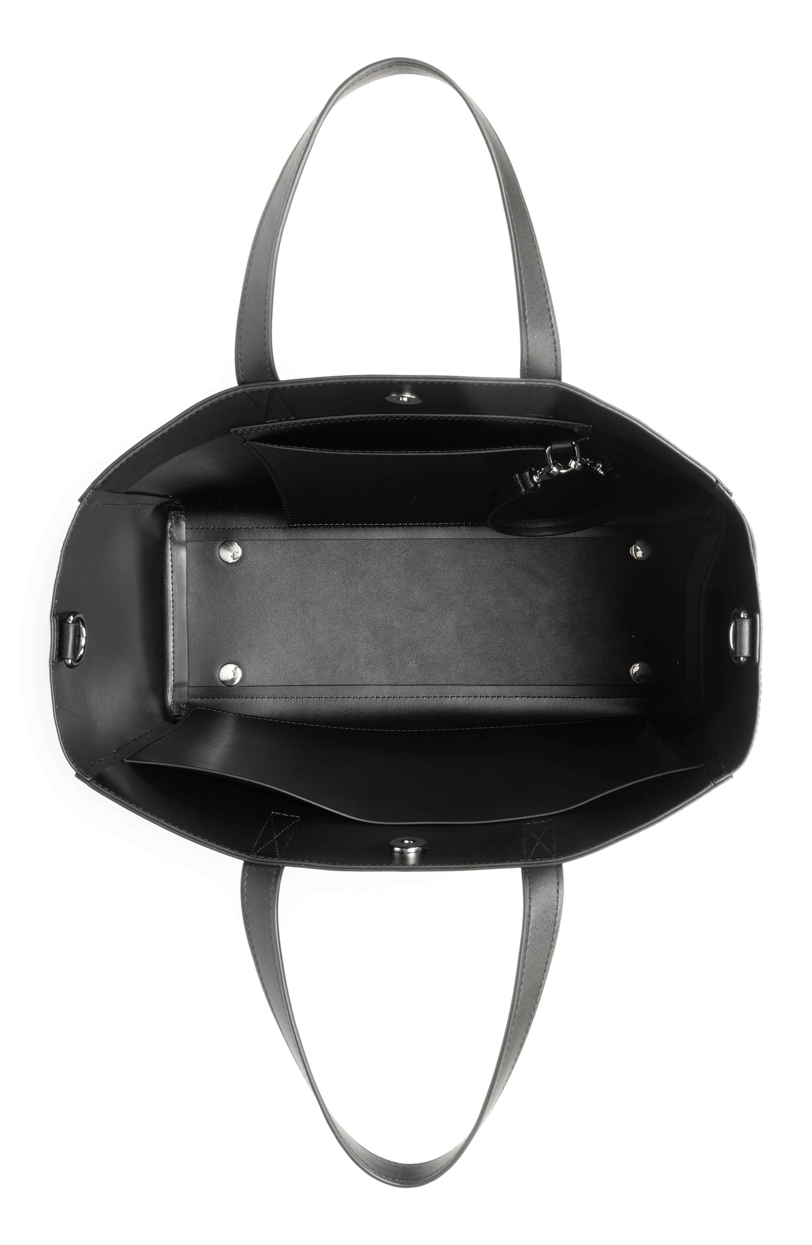 Haven Faux Leather 16-Inch Laptop Tote, Alternate, color, BLACK