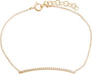 BY ADINA EDEN Diamond Pave Bar Bracelet 14K