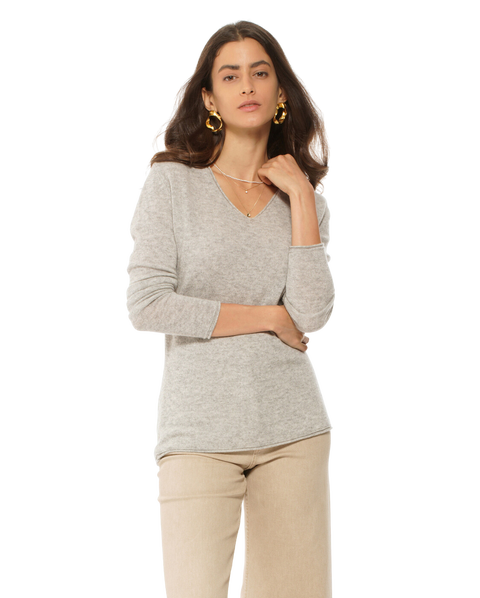 Ultra-Light Pure Cashmere V-Neck Sweater