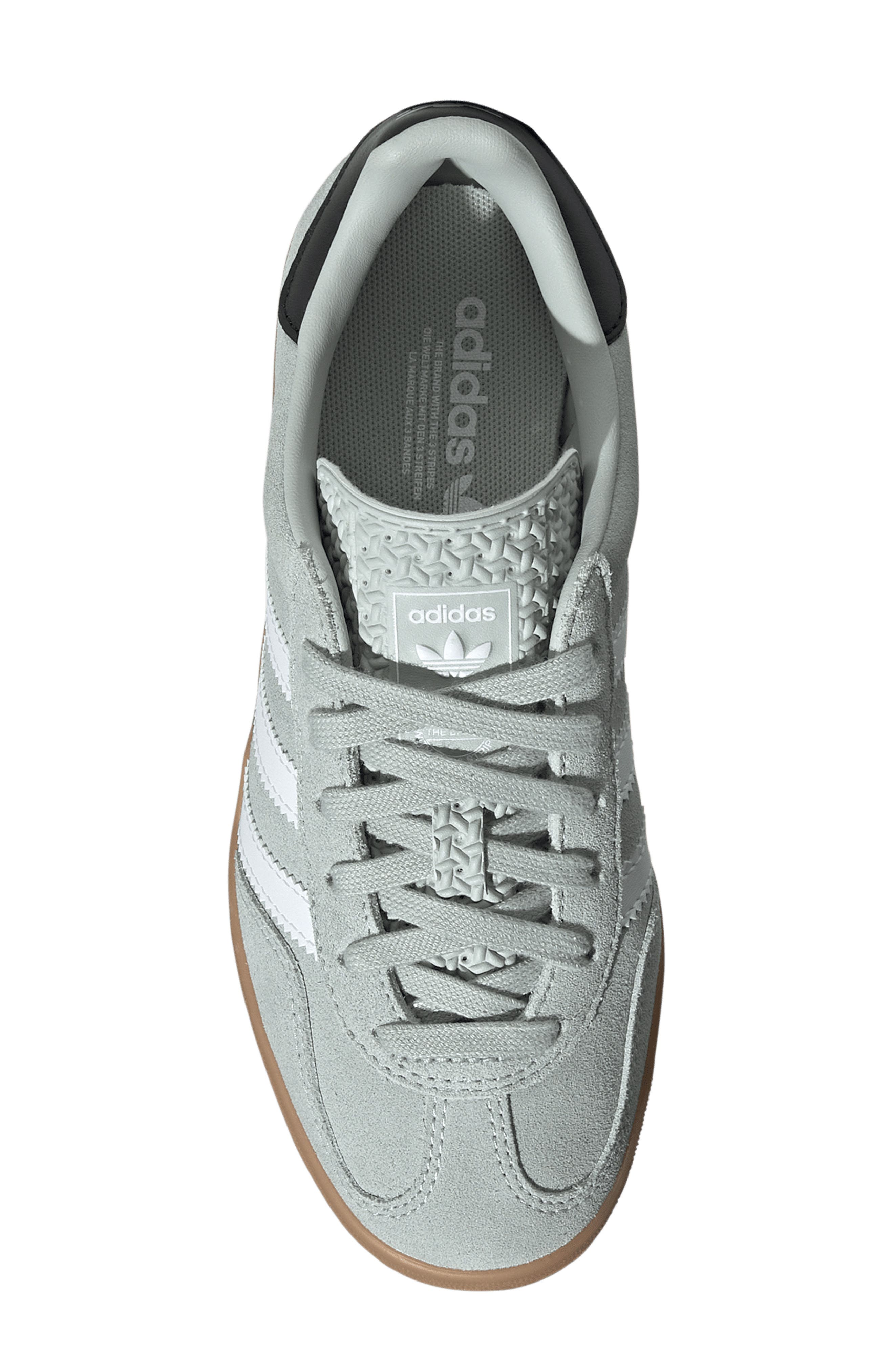 adidas Kids' Gazelle Indoor Sneaker, Alternate, color, Wonder Silver/ White/ Black