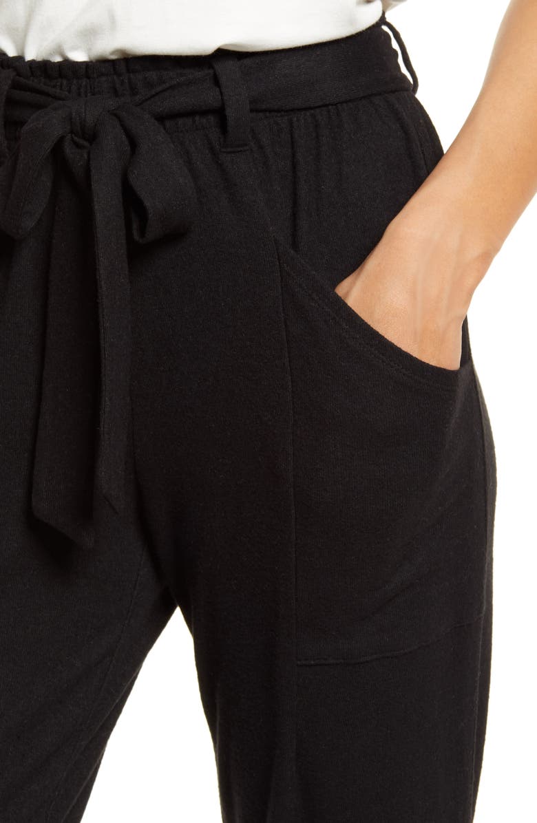 GIBSONLOOK Cozy Fleece Belted Joggers, Alternate, color,