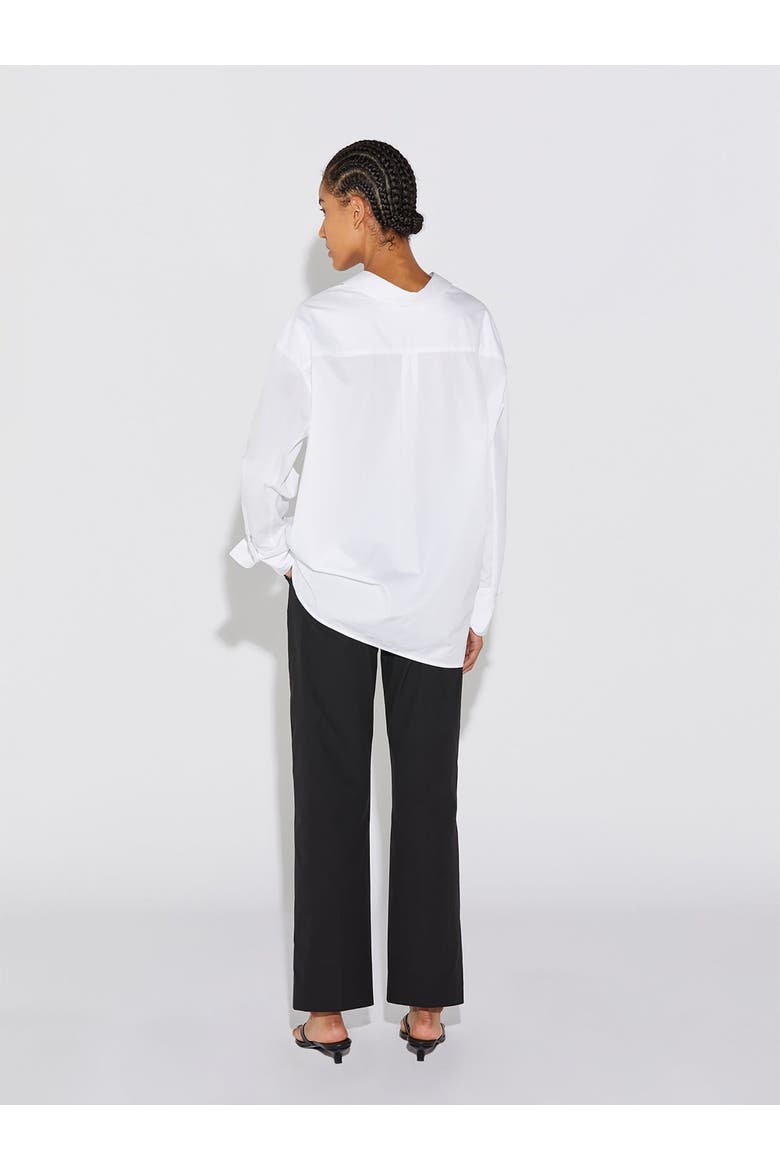 Petra Cotton Poplin Boyfriend Oversize Shirt, Alternate, color, White