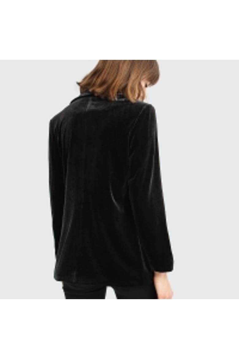 Eternity Velvet Blazer, Alternate, color, Black