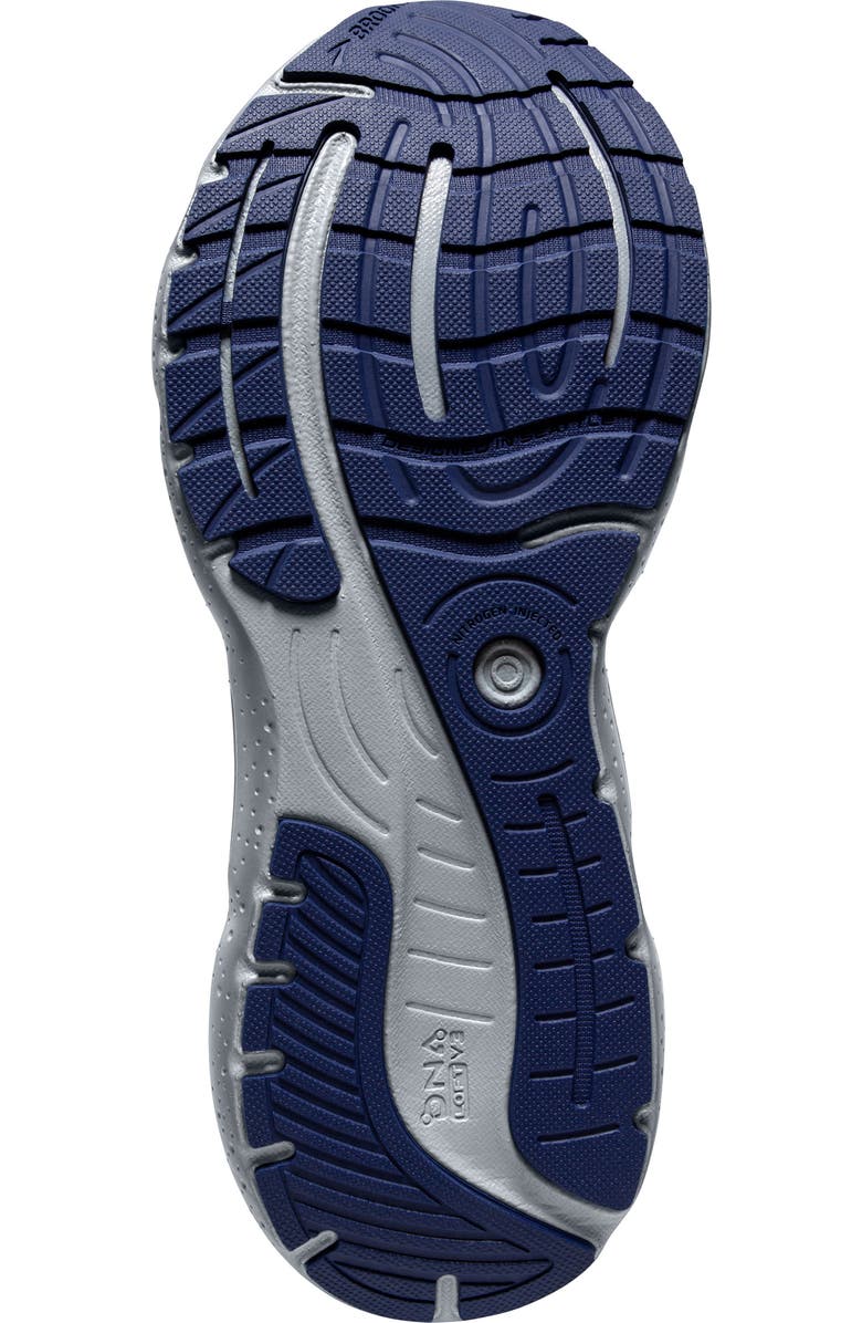 Brooks Glycerin Stealthfit 20 Running Shoe, Alternate, color, Oyster/ Alloy/ Blue Depths