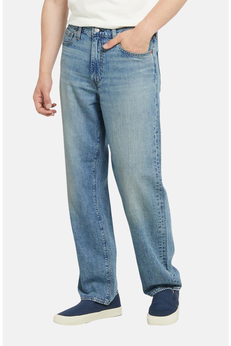 568™ Loose Straight Leg Cotton & Linen Jeans, Main, color, AT THE LAUNDROMAT LTWT