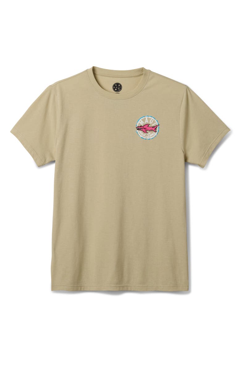 Maui & Sons Aggro Logo Graphic T-Shirt, Alternate, color, Sand