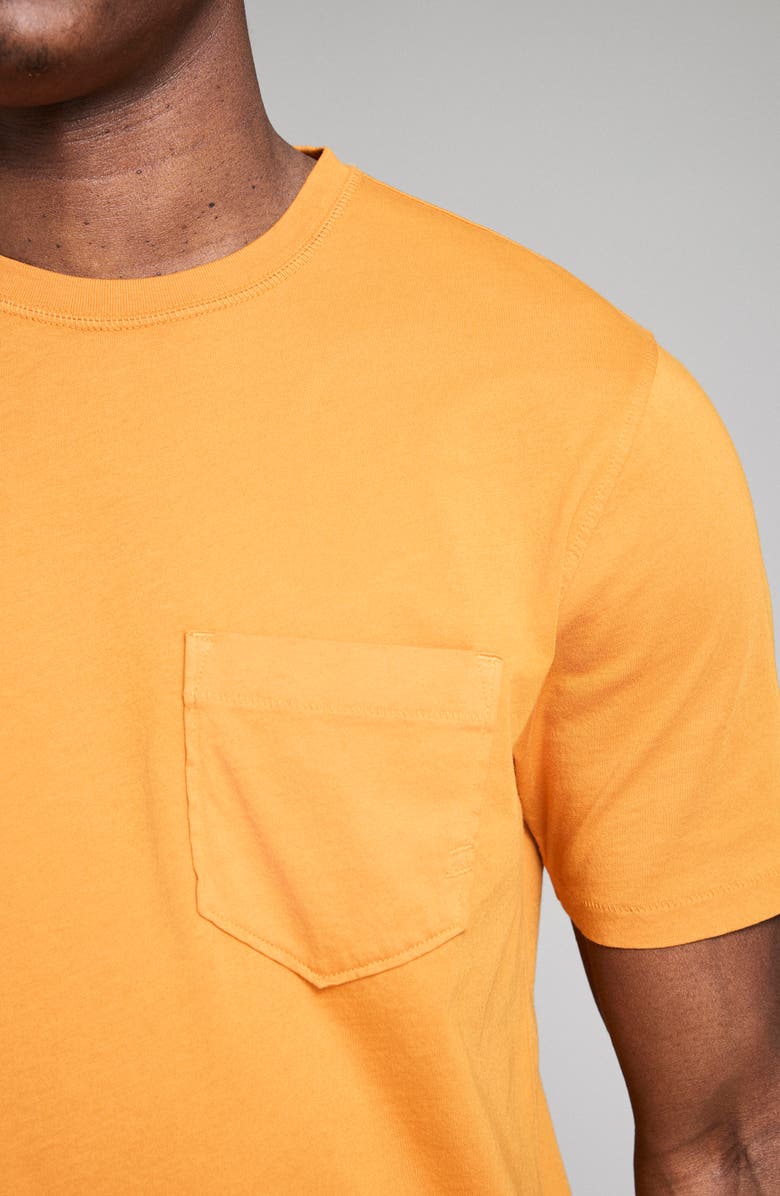 Billy Reid Washed Organic Cotton Pocket T-Shirt, Alternate, color, Desert Sun