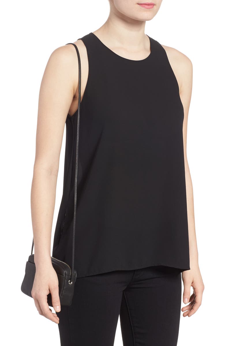 Baggu 'Mini' Pebbled Leather Crossbody, Alternate, color,