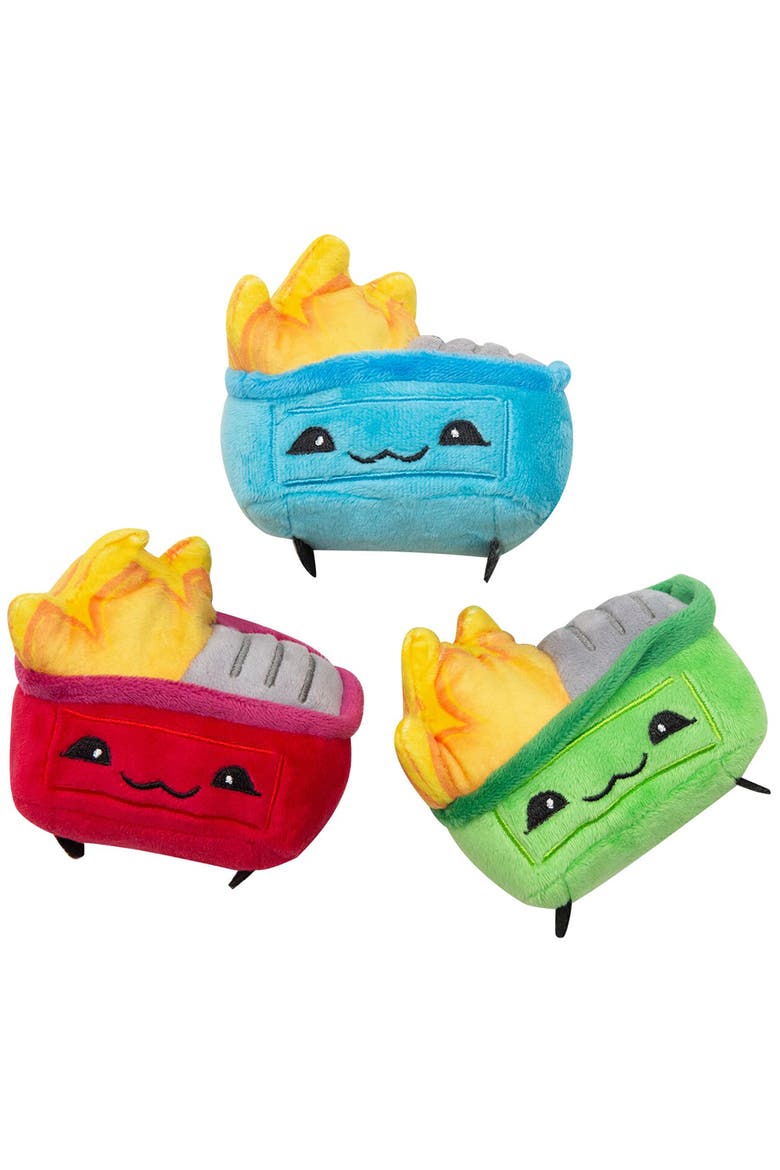 3 Pack Plush Dog Toys, Main, color, Multicolored