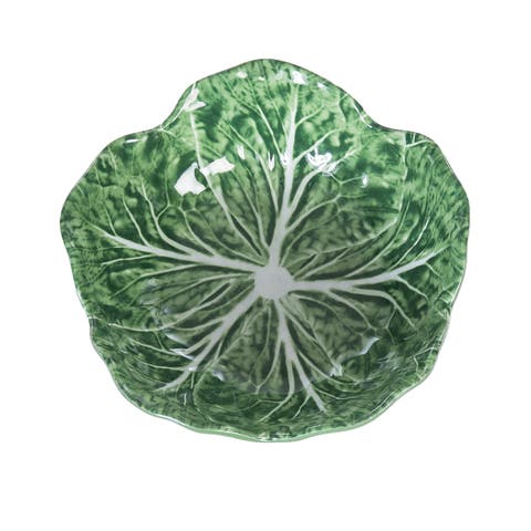 Cabbage Leaf Set of 4 Cereal Bowl Dishes 4.72"