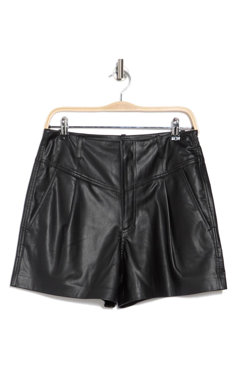 AG Shae Faux Leather Shorts, Main, color,