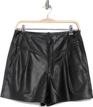 AG Shae Faux Leather Shorts