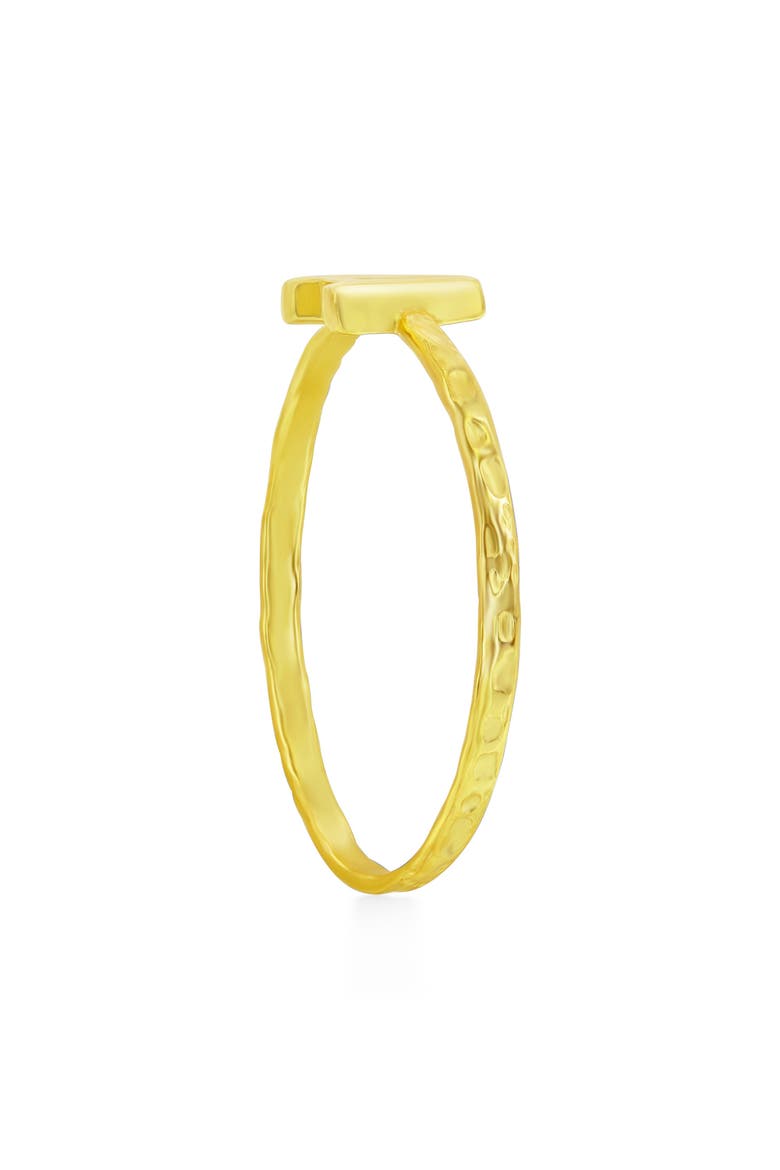 Yellow Gold Initial Band Ring, Alternate, color, GOLD - A