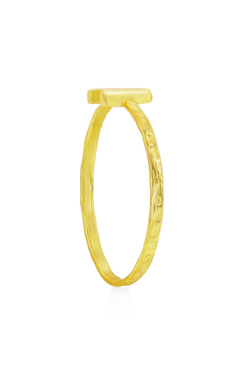 SIMONA Yellow Gold Initial Band Ring, Alternate, color, Gold - A