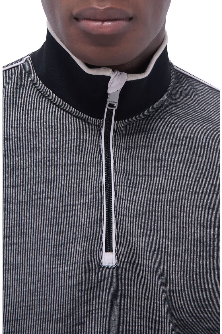 Quarter Zip Performance Pullover, Alternate, color, BLACK