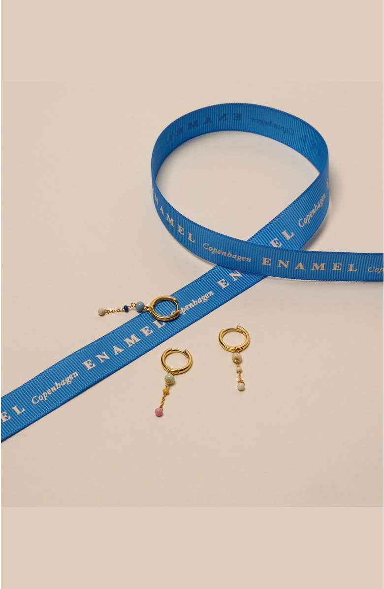 Enamel Copenhagen Lola Bold Hoops, Alternate, color, Marine