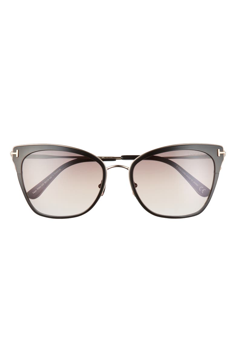 TOM FORD Faryn 56mm Cat Eye Sunglasses, Main, color,