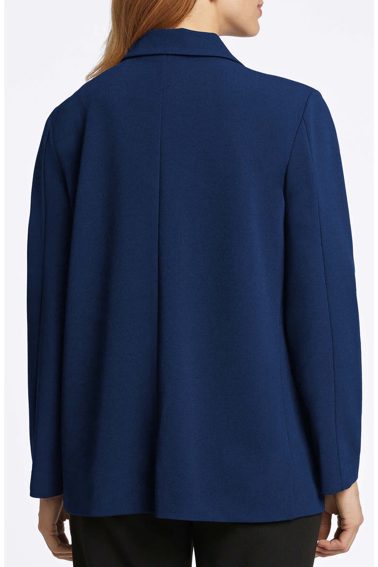 Morgan Crepe Knit Blazer, Alternate, color, NAVY