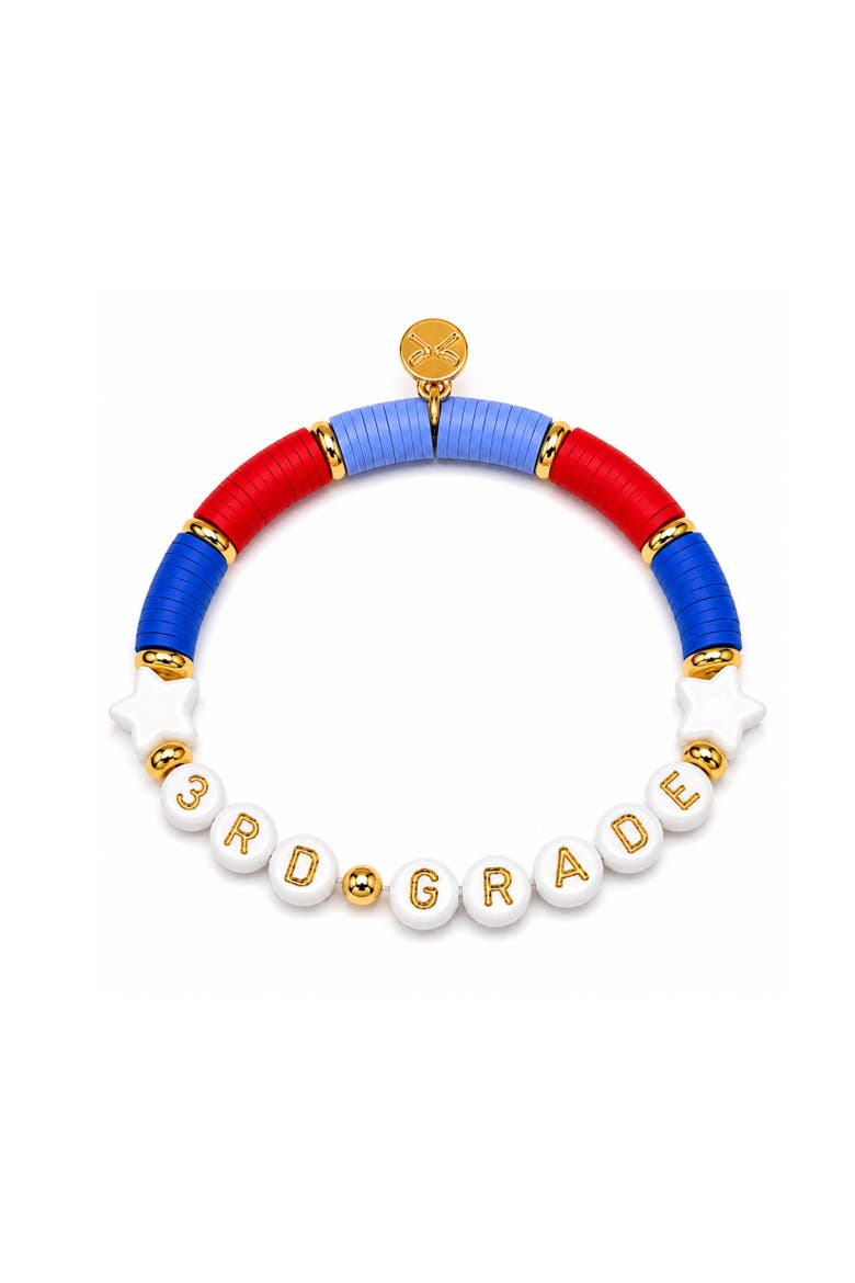 Third Grade Bracelet, Alternate, color, Blue/Red/White