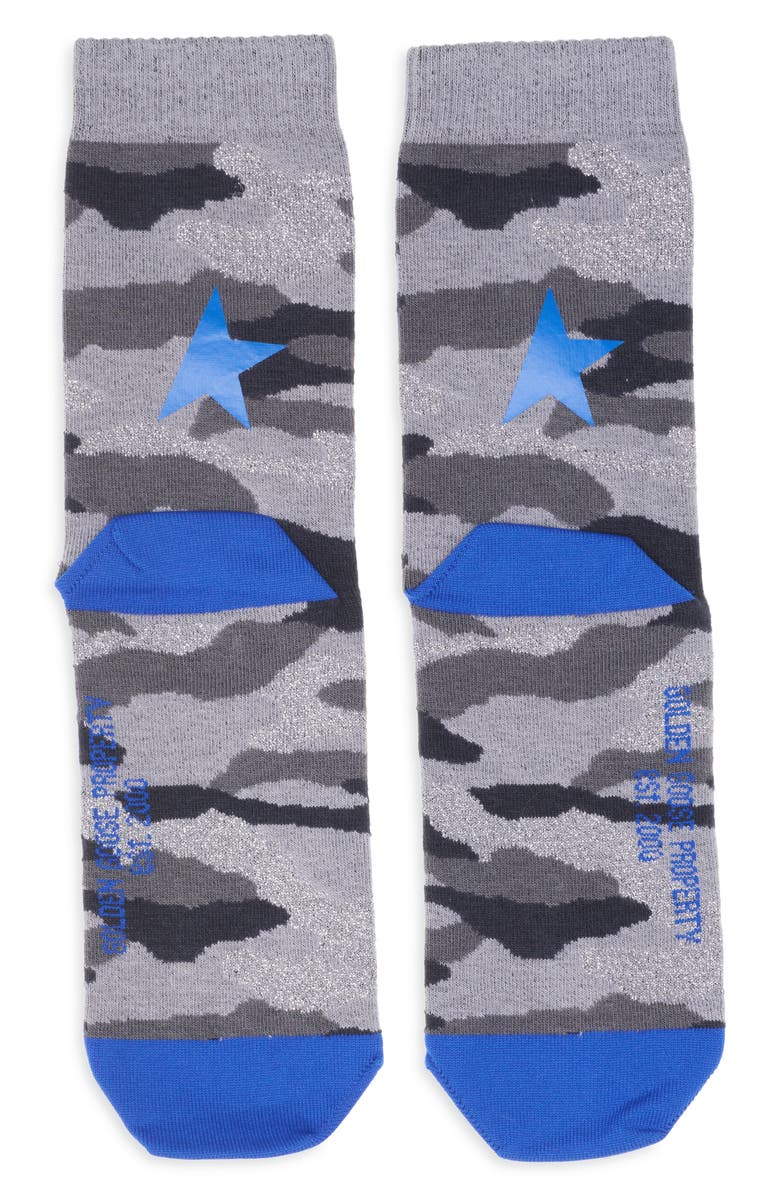 Golden Goose Camouflage Crew Socks, Alternate, color, 