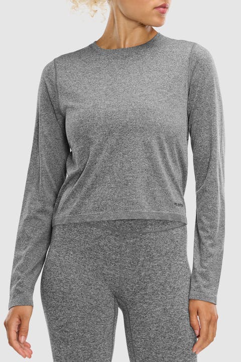 Seamless Melange Long Sleeve