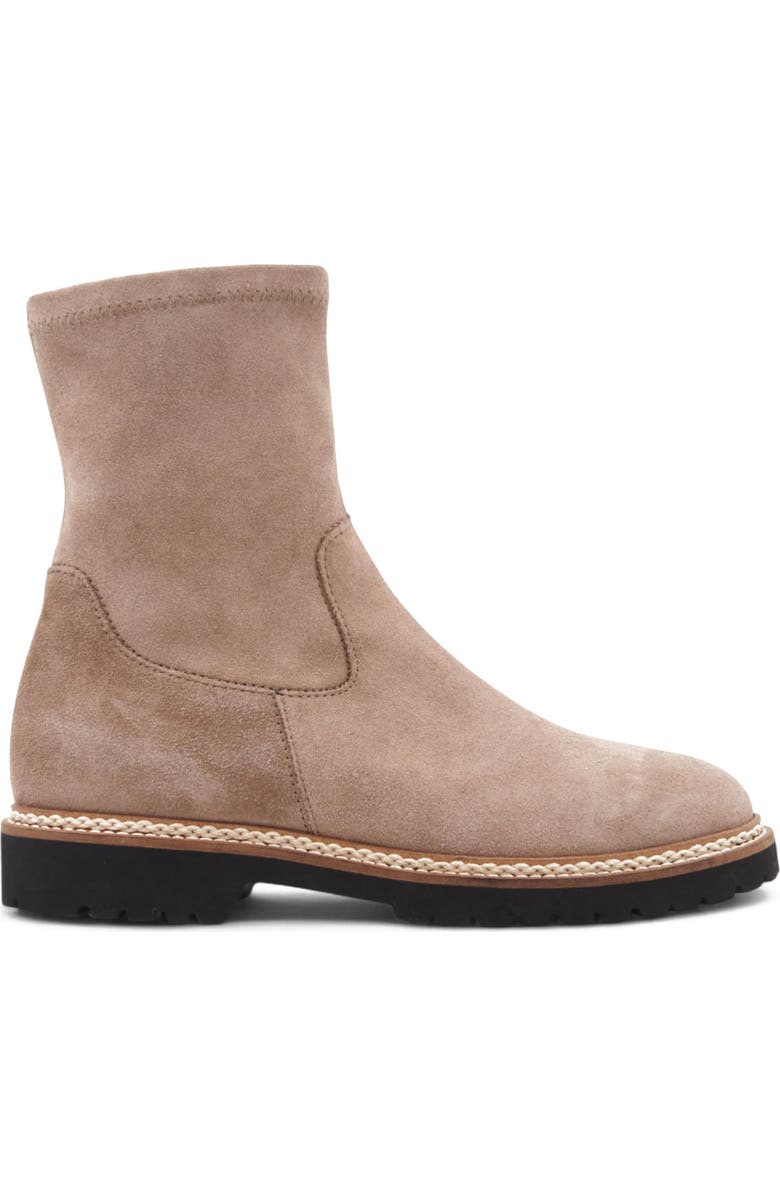 Aquatalia Maryann Weatherproof Suede Bootie, Alternate, color, Taupe Suede