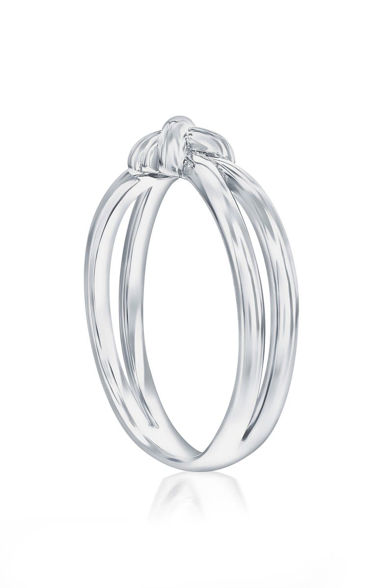 SIMONA Knot Textured Ring, Alternate, color, Silver