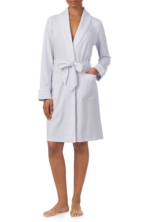 Print Cotton Blend Robe
