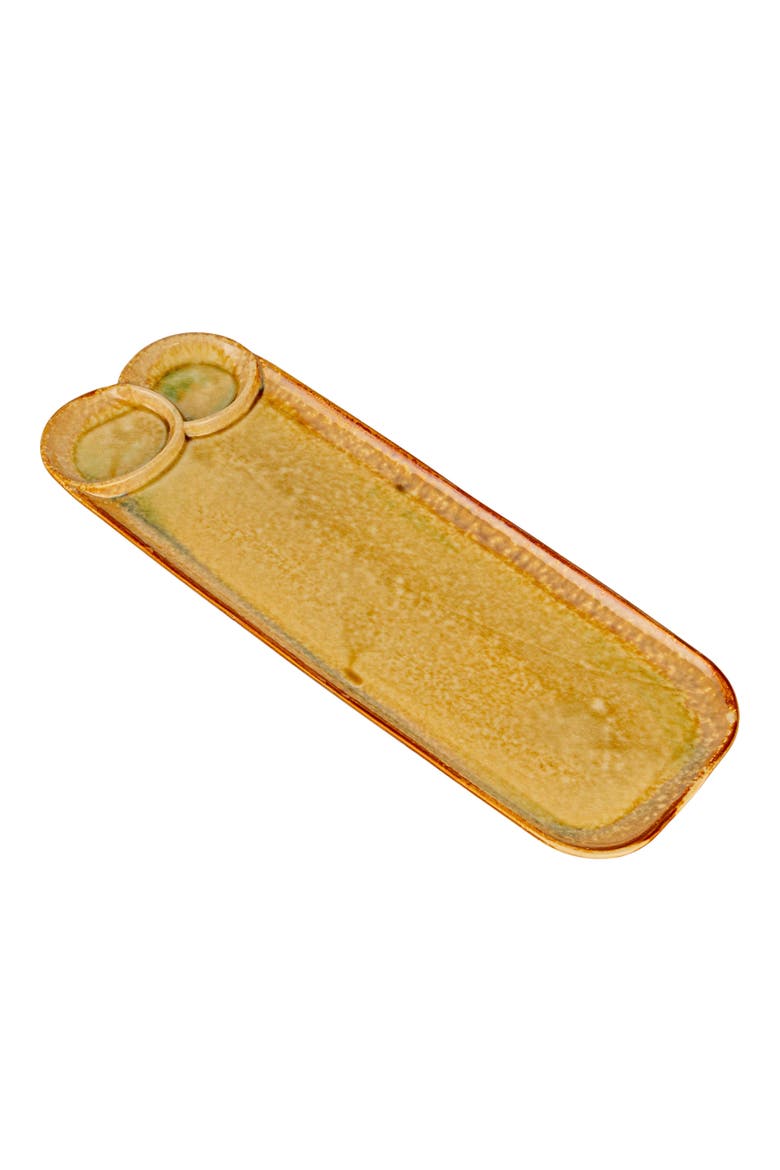 Platter with 3 Sections, Main, color, Yellow