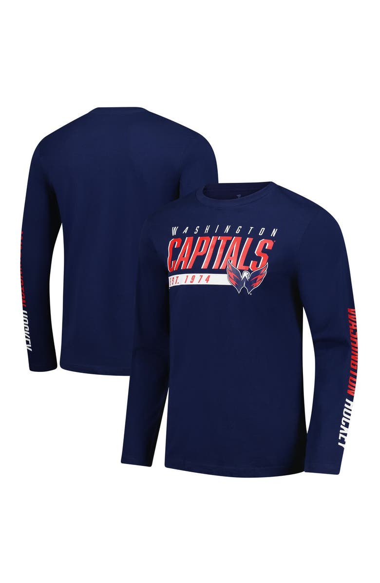 FANATICS Men's Fanatics  Navy Washington Capitals Long Sleeve T-Shirt, Main, color, Navy