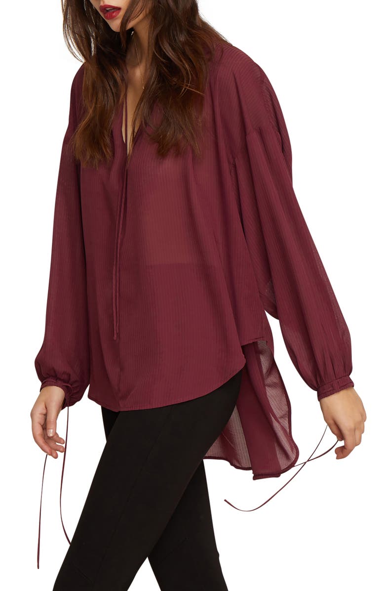 Habitual Cosette Tie Neck Blouse, Main, color,