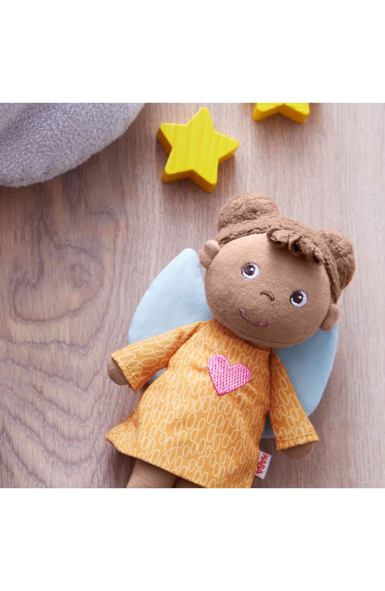 HABA Guardian Angel Mini Doll Nora - Soft Plush Baby Doll Toy for Toddlers 1-3, Ideal Gift for 2 Year Old Girls & Up, Alternate, color, Multi