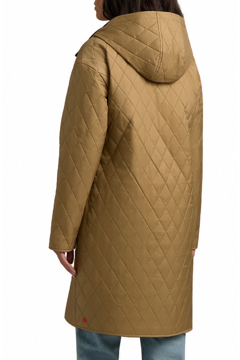 Alison Hooded Quilted Barn Coat, Alternate, color, BRITISH TAN
