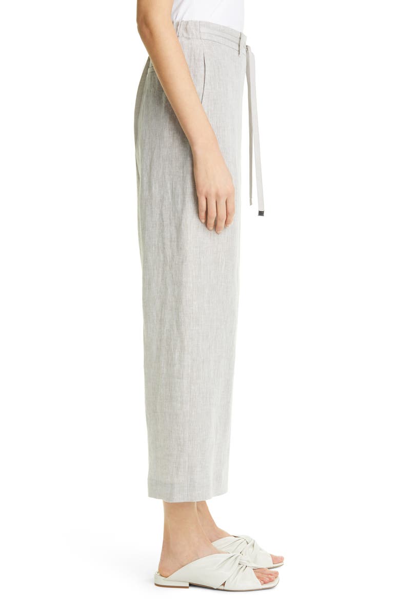 Columbus Wide Leg Crop Pants, Alternate, color, MINK GREY