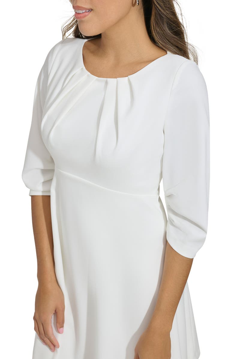 Calvin Klein Pleated Sleeve A-Line Dress, Alternate, color, 