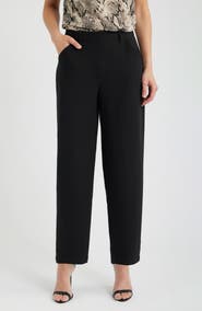 Anne Klein Flat Front Barrel Leg Pants
