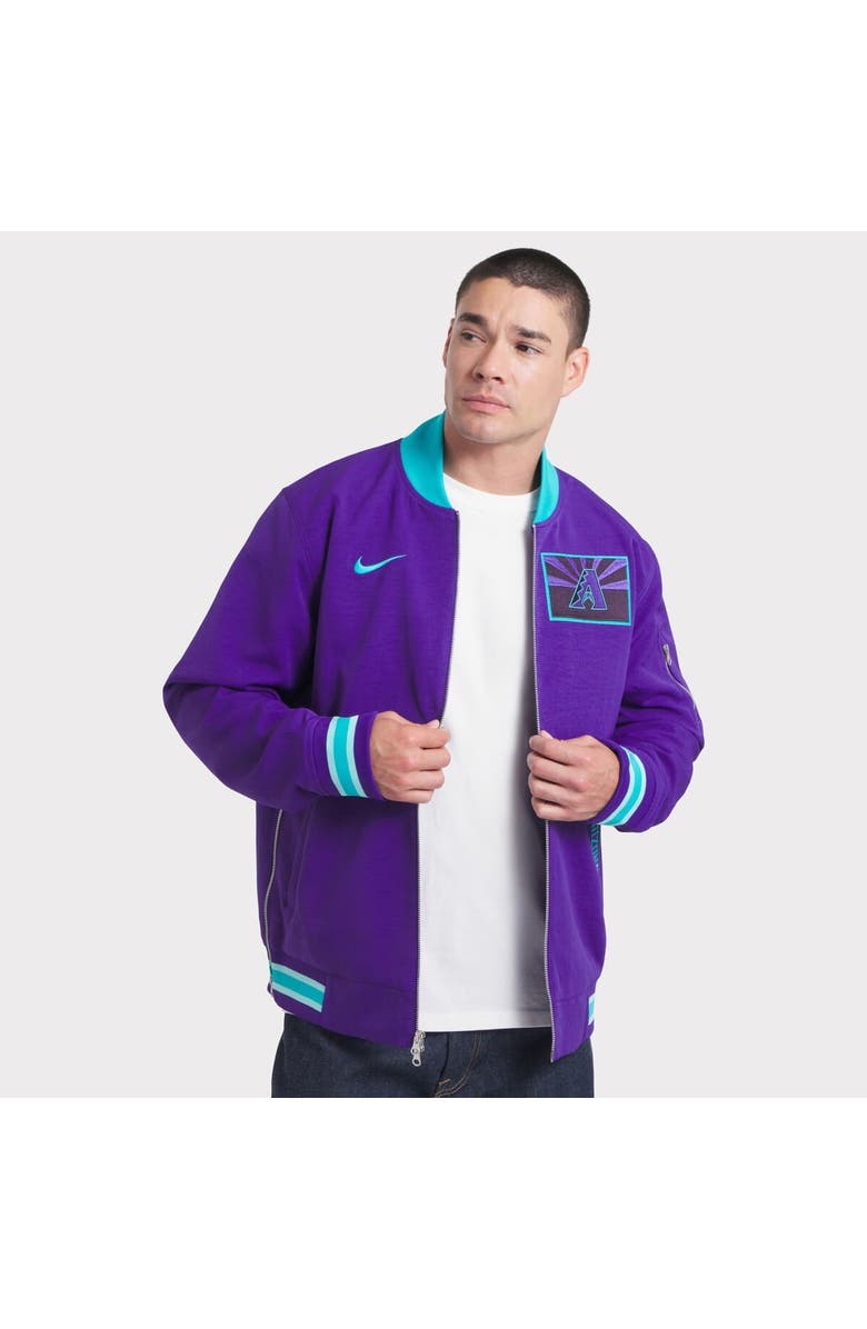 Nike Men's Nike  Purple Arizona Diamondbacks 2025 City Connect Authentic Collection Full-Zip Bomber Jacket, Alternate, color, Purple