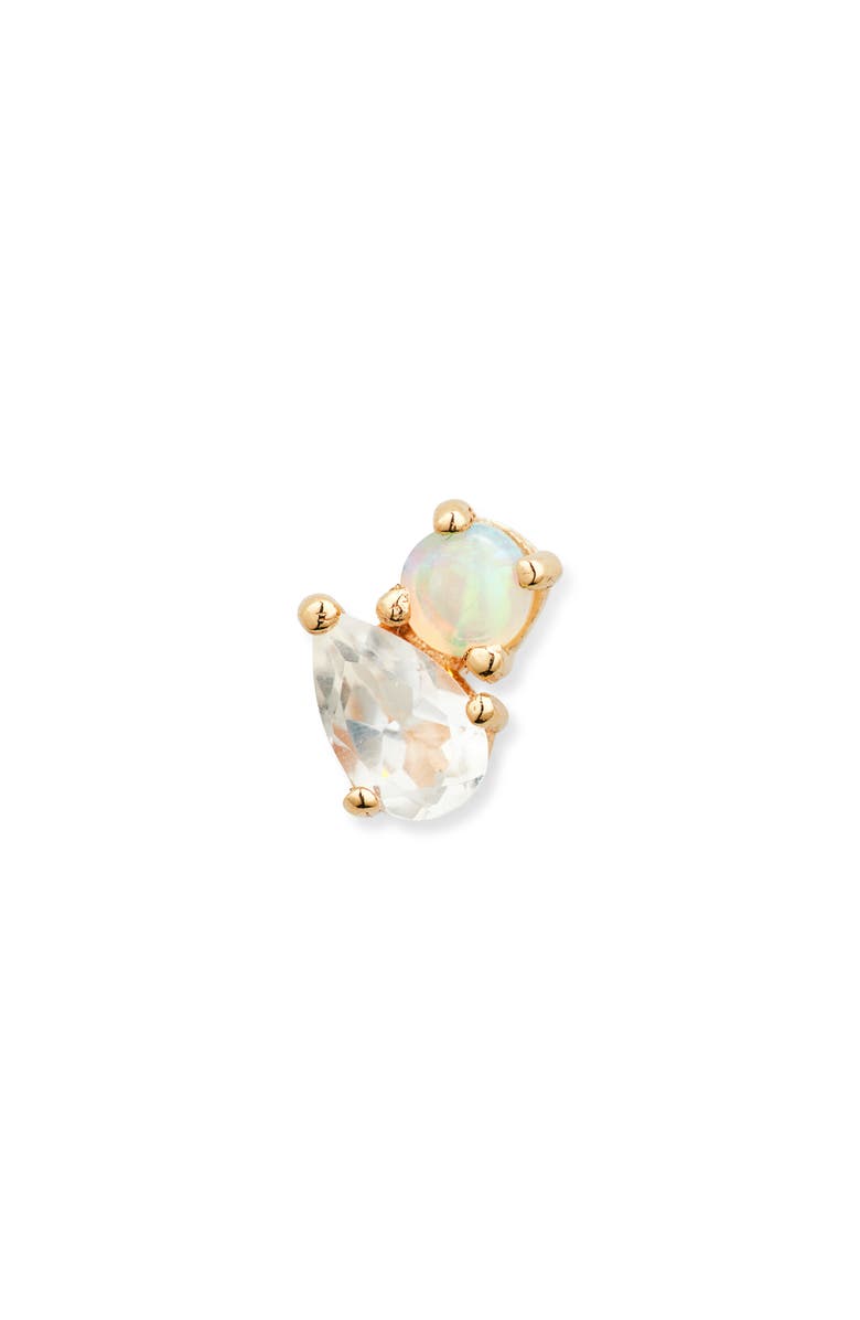 Anzie x Mel Soldera Jumelle Single Stud Earring, Main, color, Gold/Left