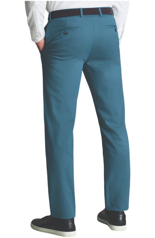 Shop Charles Tyrwhitt Ultimate Non-iron Chinos In Petrol Blue