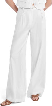 Favorite Daughter The Miranda Wide Leg Linen Blend Pants