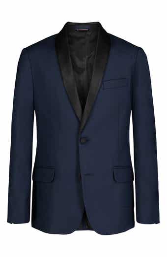 Tommy Hilfiger Kids' Stretch Sharkskin Shawl Collar Sport Coat