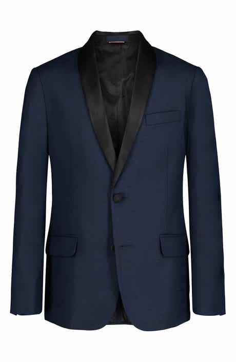Tommy Hilfiger Kids' Stretch Sharkskin Shawl Collar Sport Coat